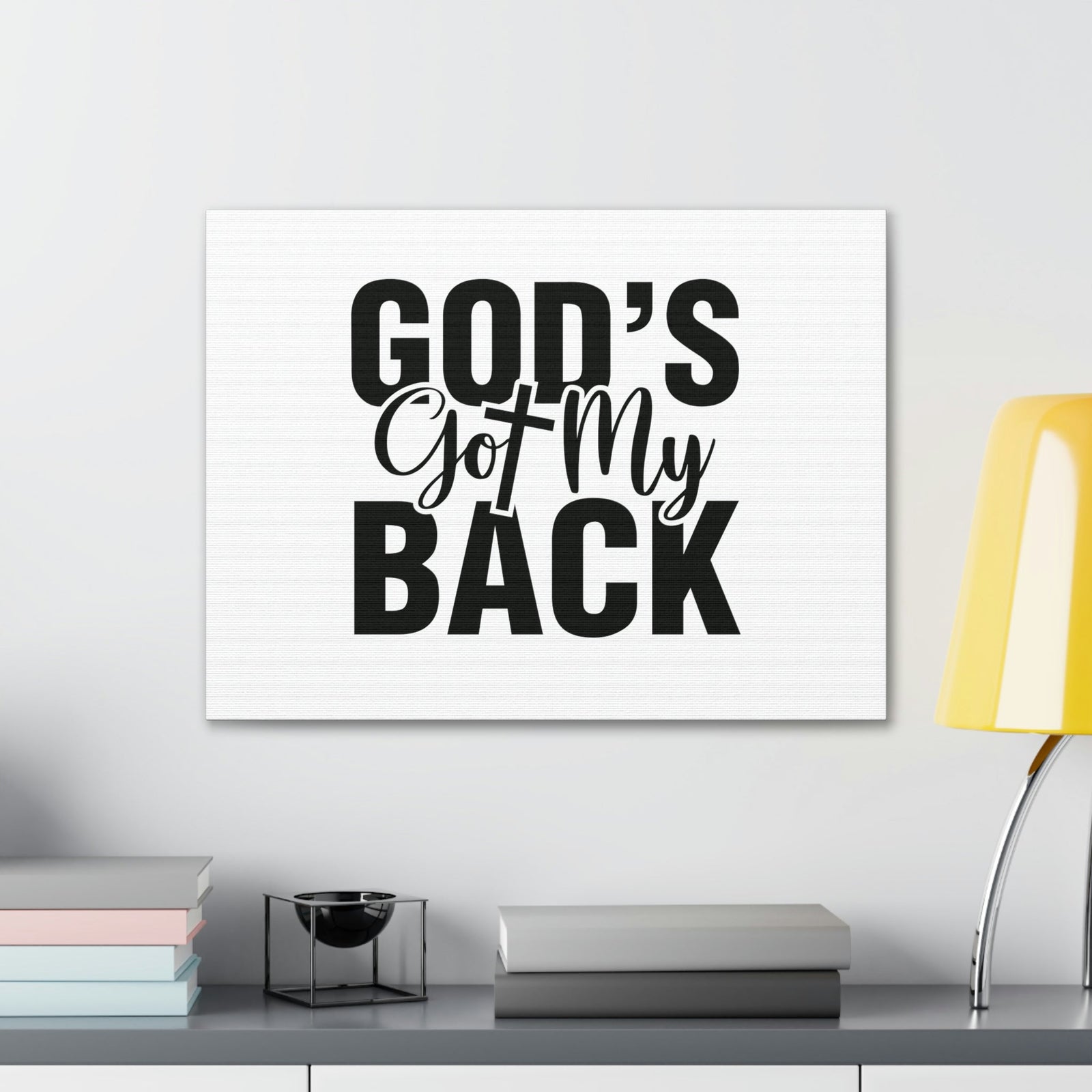 Scripture Walls God's Got My Back Jeremiah 29:11 Christian Wall Art Bible Verse Print Ready to Hang Unframed-Express Your Love Gifts