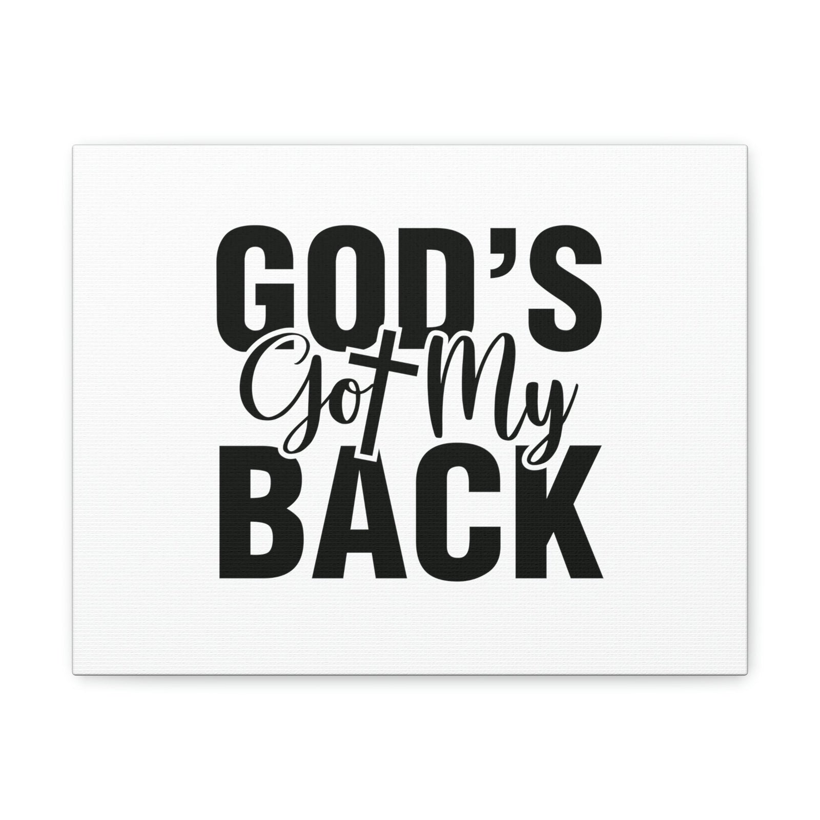 Scripture Walls God's Got My Back Jeremiah 29:11 Christian Wall Art Bible Verse Print Ready to Hang Unframed-Express Your Love Gifts