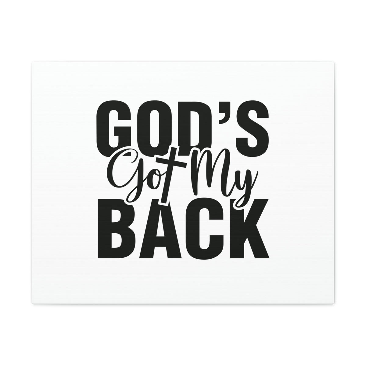 Scripture Walls God's Got My Back Jeremiah 29:11 Christian Wall Art Bible Verse Print Ready to Hang Unframed-Express Your Love Gifts