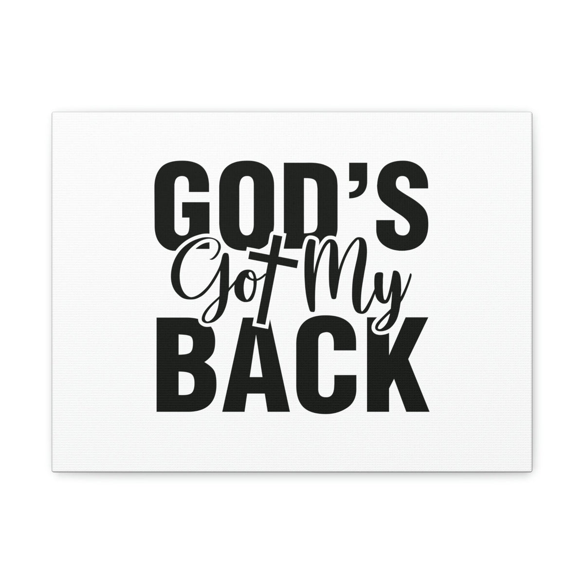 Scripture Walls God's Got My Back Jeremiah 29:11 Christian Wall Art Bible Verse Print Ready to Hang Unframed-Express Your Love Gifts