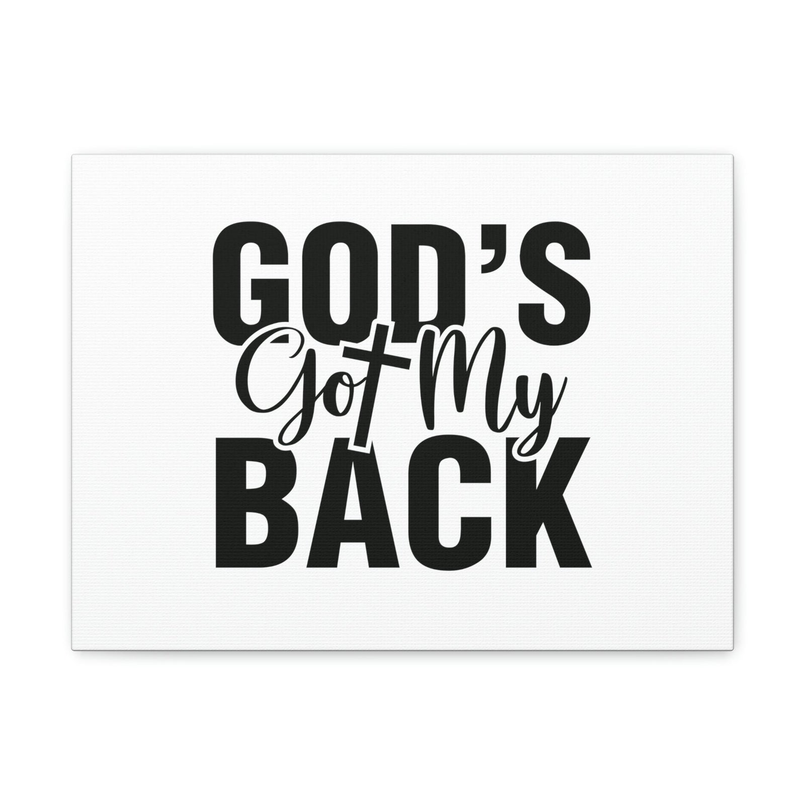 Scripture Walls God's Got My Back Jeremiah 29:11 Christian Wall Art Bible Verse Print Ready to Hang Unframed-Express Your Love Gifts