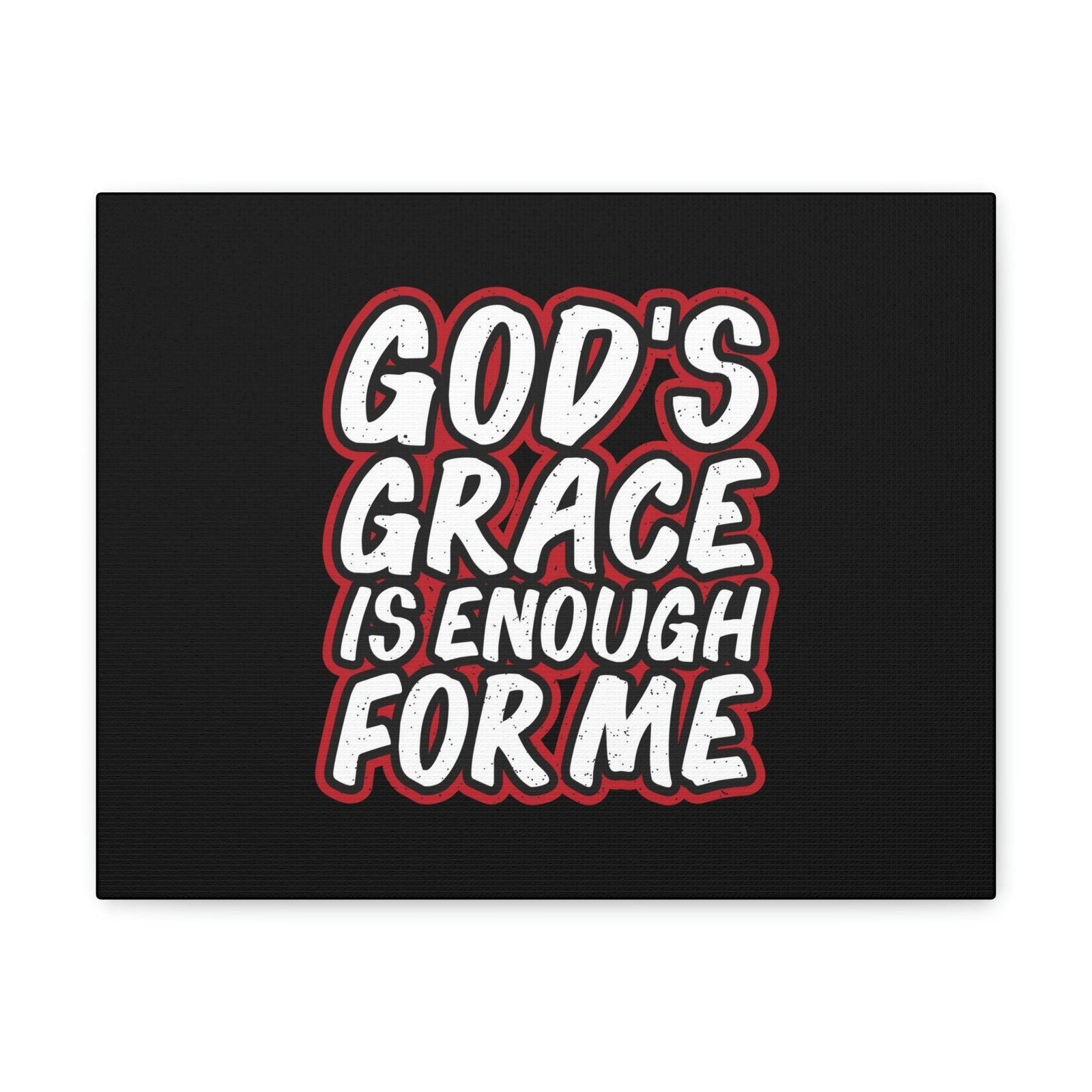 Scripture Walls God's Grace 2 Corinthians 12:9 Black Christian Wall Art Bible Verse Print Ready to Hang Unframed-Express Your Love Gifts