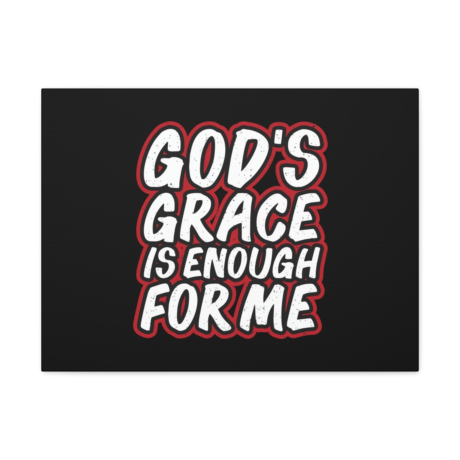 Scripture Walls God's Grace 2 Corinthians 12:9 Black Christian Wall Art Bible Verse Print Ready to Hang Unframed-Express Your Love Gifts