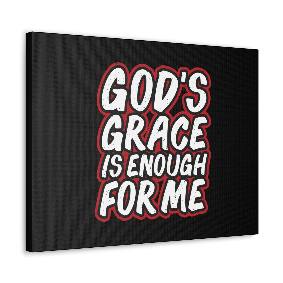 Scripture Walls God's Grace 2 Corinthians 12:9 Black Christian Wall Art Bible Verse Print Ready to Hang Unframed-Express Your Love Gifts
