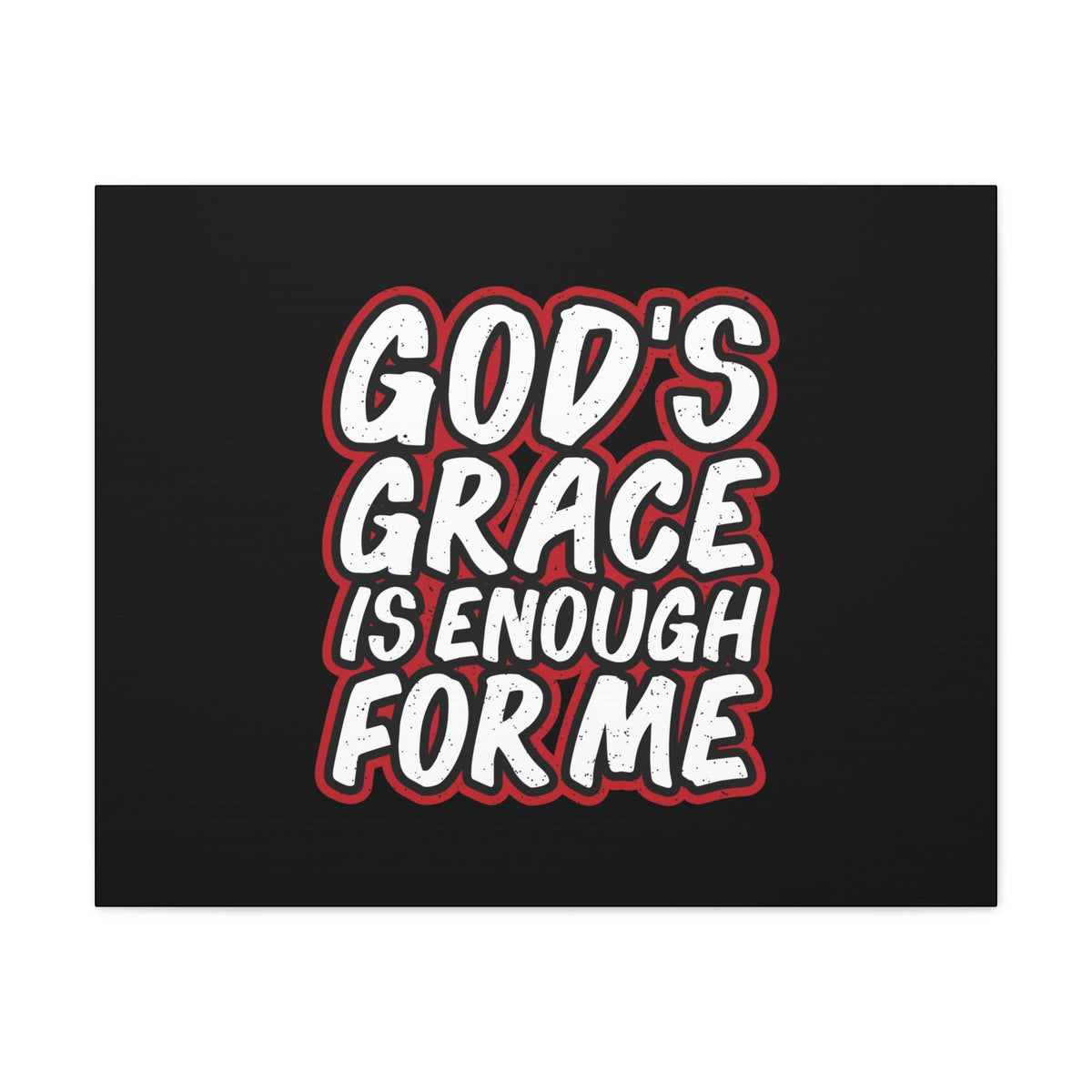 Scripture Walls God's Grace 2 Corinthians 12:9 Black Christian Wall Art Bible Verse Print Ready to Hang Unframed-Express Your Love Gifts
