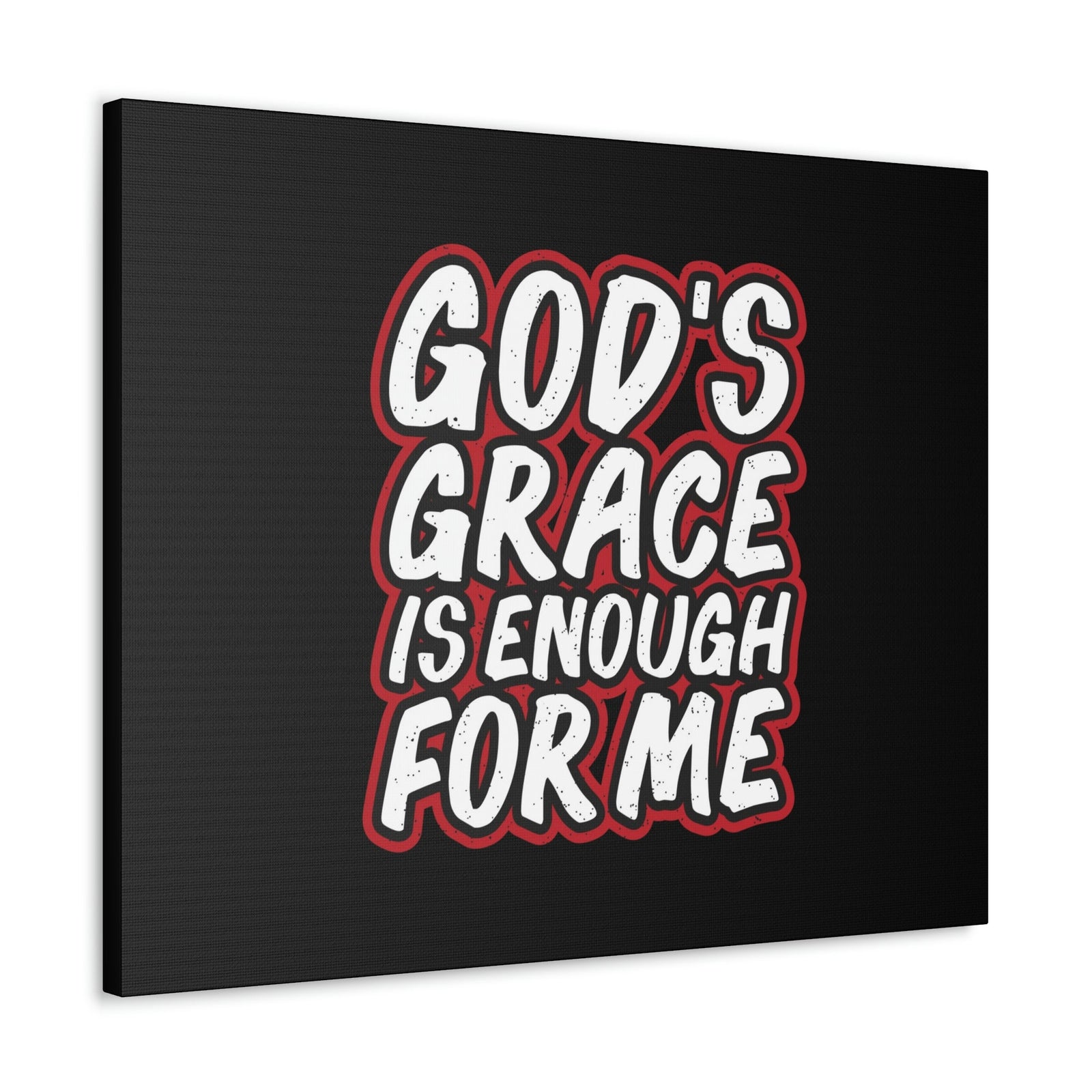 Scripture Walls God's Grace 2 Corinthians 12:9 Black Christian Wall Art Bible Verse Print Ready to Hang Unframed-Express Your Love Gifts
