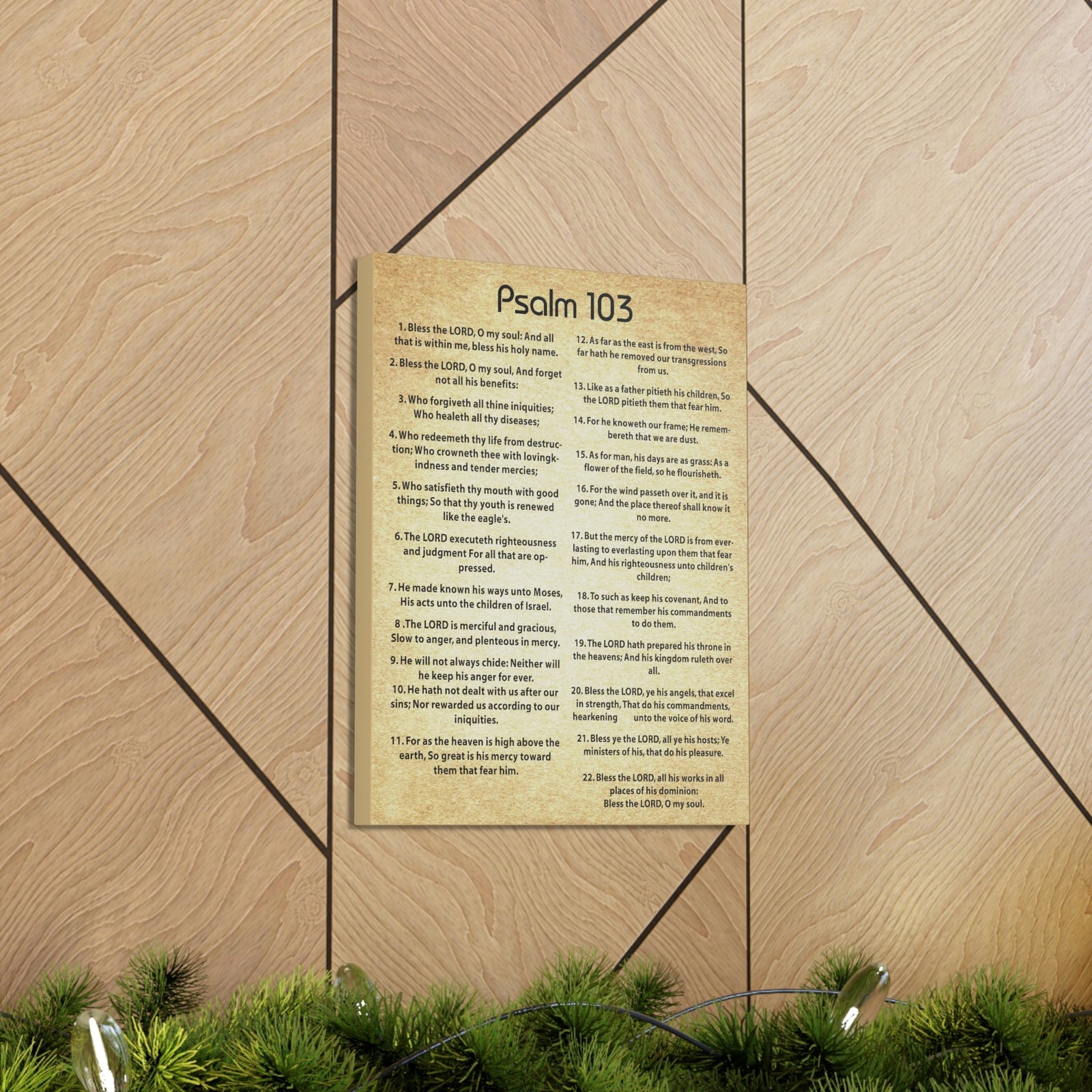 Scripture Walls God's Great Love Psalm 103 Christian Wall Art Print Ready to Hang Unframed-Express Your Love Gifts