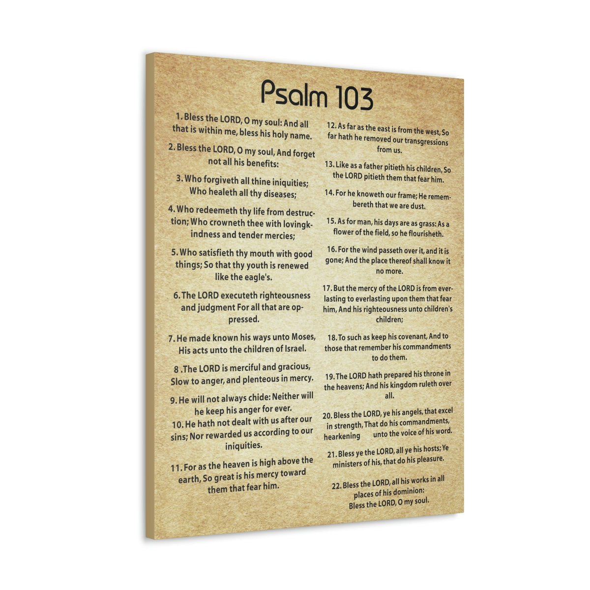 Scripture Walls God's Great Love Psalm 103 Christian Wall Art Print Ready to Hang Unframed-Express Your Love Gifts