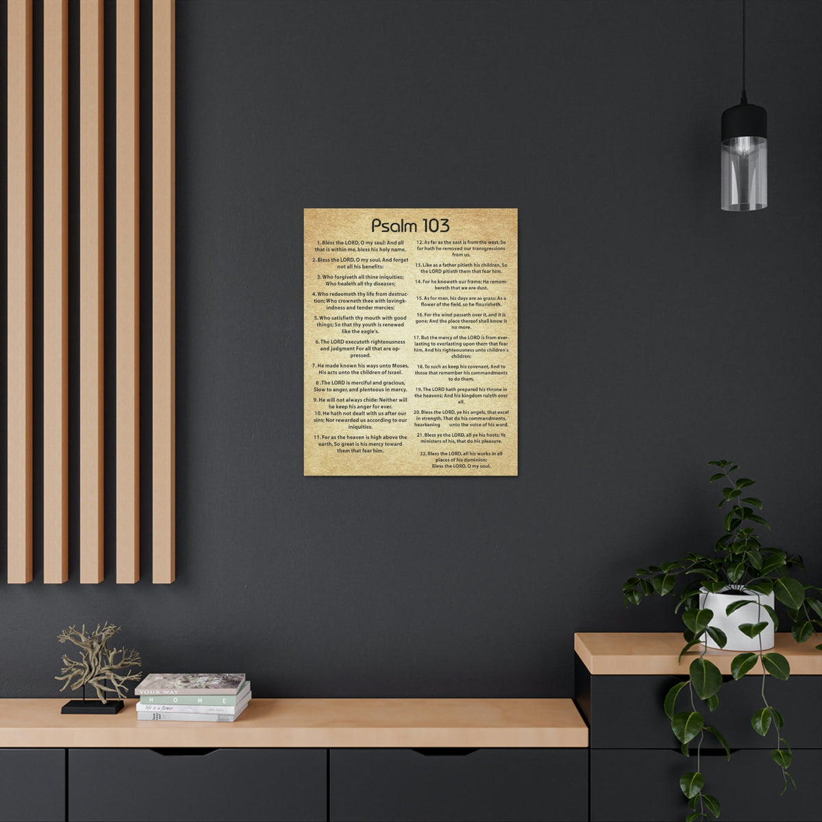 Scripture Walls God's Great Love Psalm 103 Christian Wall Art Print Ready to Hang Unframed-Express Your Love Gifts