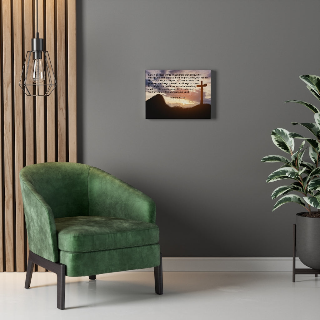 Scripture Walls God's Love Romans 8:37-39 Christian Home Decor Bible Art Unframed-Express Your Love Gifts