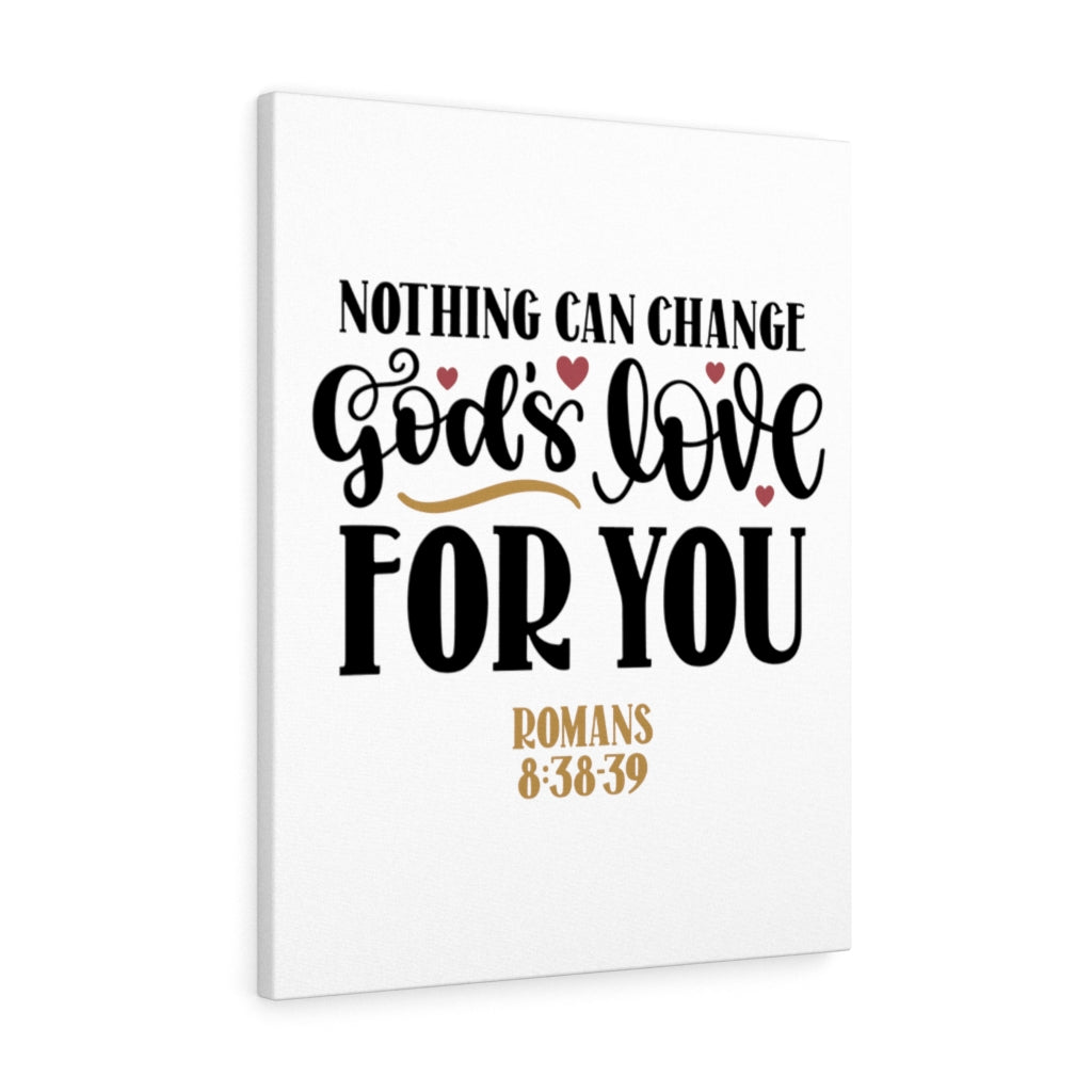 Scripture Walls God's Love Romans 8:38-39 Bible Verse Canvas Christian Wall Art Ready to Hang Unframed-Express Your Love Gifts