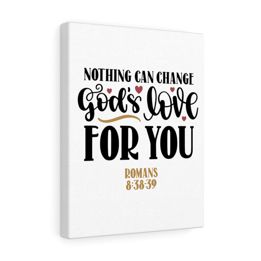 Scripture Walls God's Love Romans 8:38-39 Bible Verse Canvas Christian Wall Art Ready to Hang Unframed-Express Your Love Gifts