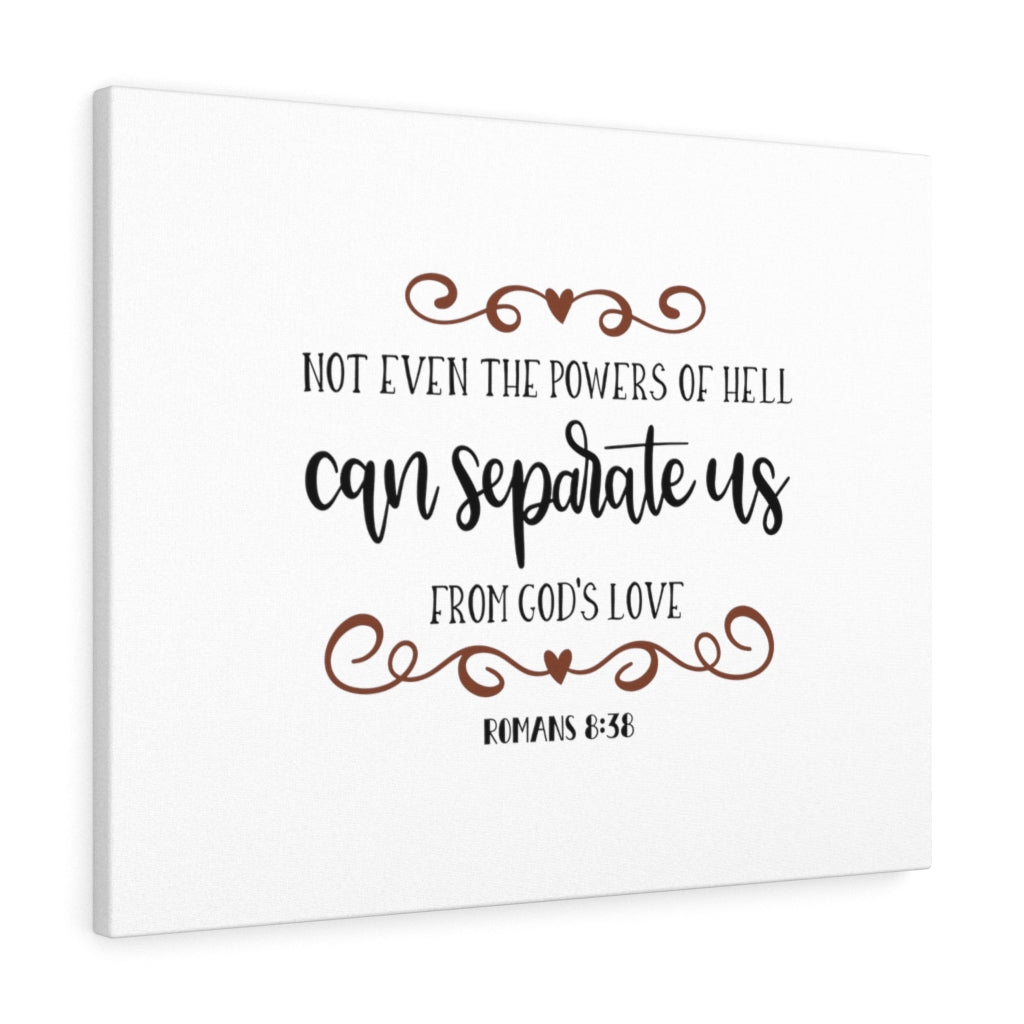Scripture Walls God's Love Romans 8:38 Bible Verse Canvas Christian Wall Art Ready to Hang Unframed-Express Your Love Gifts