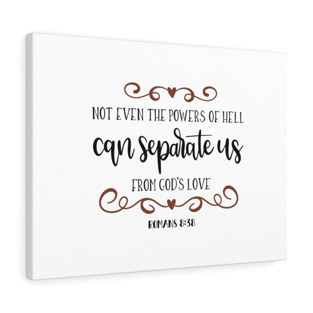 Scripture Walls God's Love Romans 8:38 Bible Verse Canvas Christian Wall Art Ready to Hang Unframed-Express Your Love Gifts