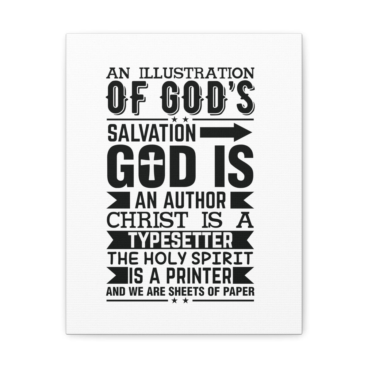 Scripture Walls God's Salvation Titus 3:5 Christian Wall Art Bible Verse Print Ready to Hang Unframed-Express Your Love Gifts
