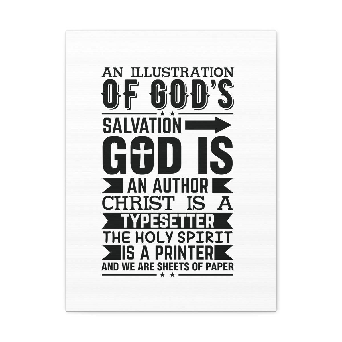 Scripture Walls God's Salvation Titus 3:5 Christian Wall Art Bible Verse Print Ready to Hang Unframed-Express Your Love Gifts