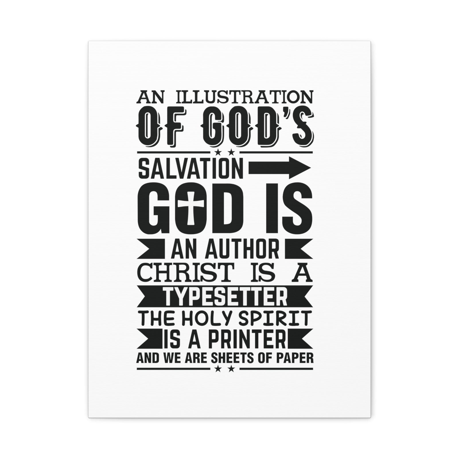 Scripture Walls God's Salvation Titus 3:5 Christian Wall Art Bible Verse Print Ready to Hang Unframed-Express Your Love Gifts