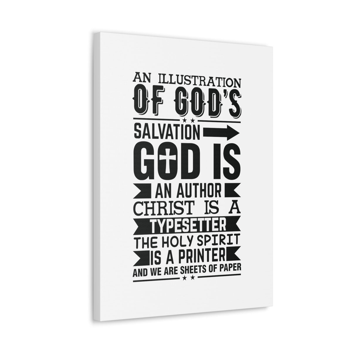 Scripture Walls God's Salvation Titus 3:5 Christian Wall Art Bible Verse Print Ready to Hang Unframed-Express Your Love Gifts