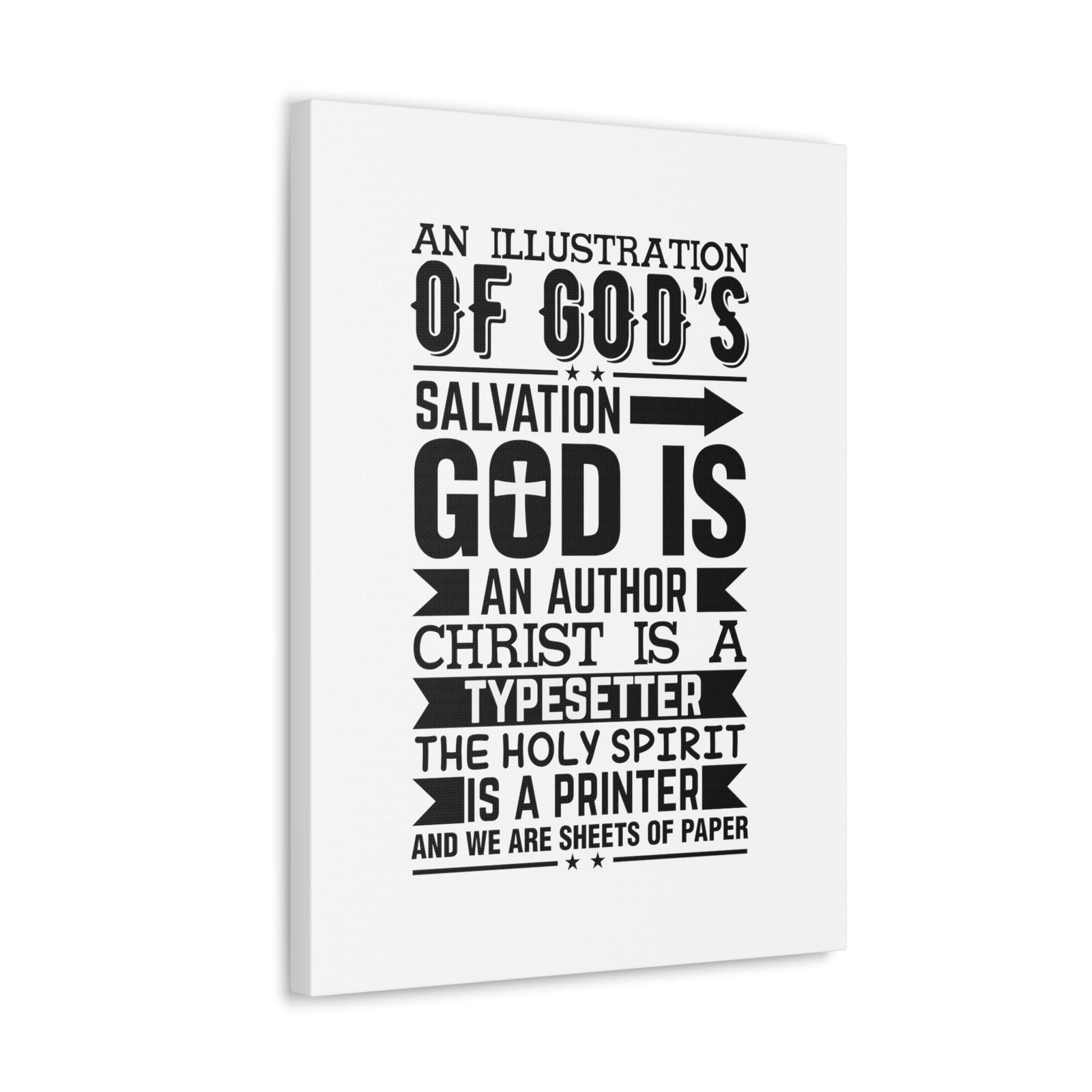 Scripture Walls God's Salvation Titus 3:5 Christian Wall Art Bible Verse Print Ready to Hang Unframed-Express Your Love Gifts