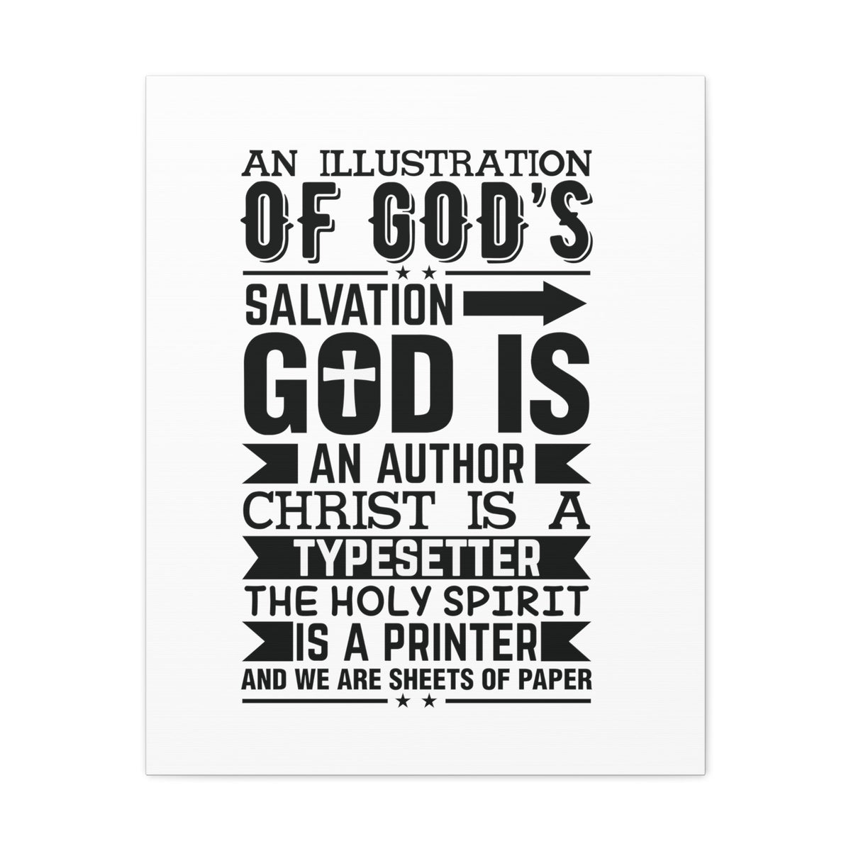 Scripture Walls God's Salvation Titus 3:5 Christian Wall Art Bible Verse Print Ready to Hang Unframed-Express Your Love Gifts