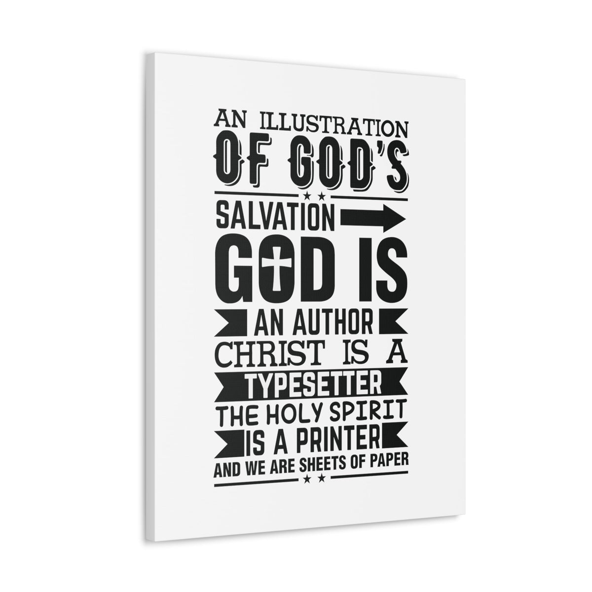 Scripture Walls God's Salvation Titus 3:5 Christian Wall Art Bible Verse Print Ready to Hang Unframed-Express Your Love Gifts