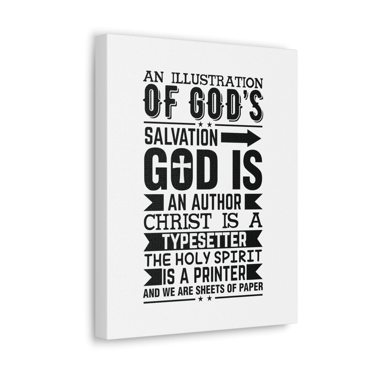 Scripture Walls God's Salvation Titus 3:5 Christian Wall Art Bible Verse Print Ready to Hang Unframed-Express Your Love Gifts