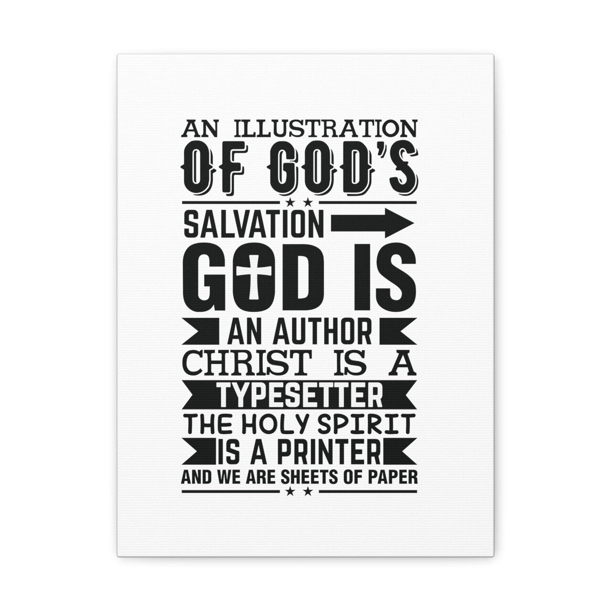 Scripture Walls God's Salvation Titus 3:5 Christian Wall Art Bible Verse Print Ready to Hang Unframed-Express Your Love Gifts