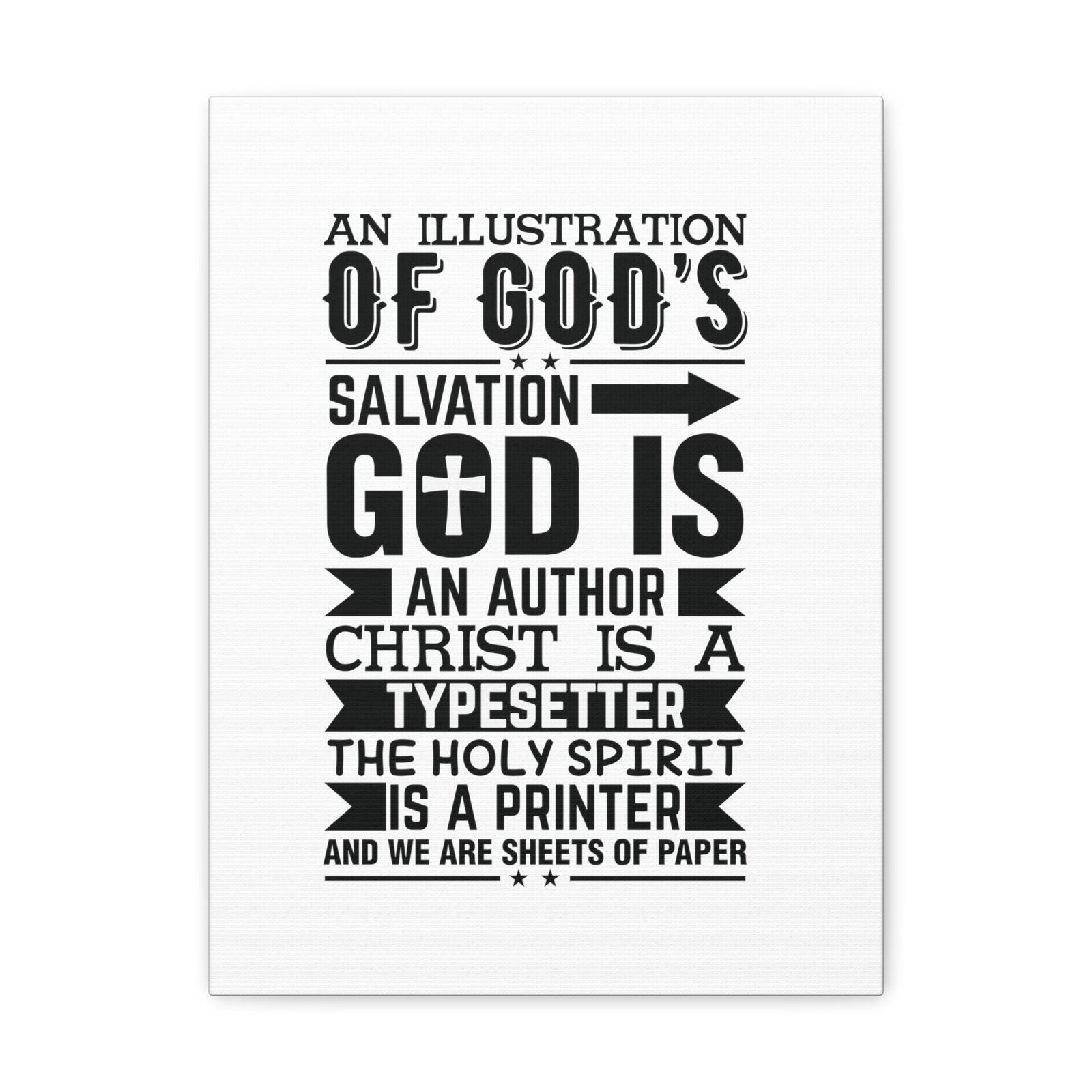 Scripture Walls God's Salvation Titus 3:5 Christian Wall Art Bible Verse Print Ready to Hang Unframed-Express Your Love Gifts