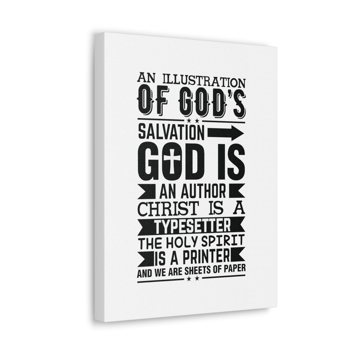 Scripture Walls God's Salvation Titus 3:5 Christian Wall Art Bible Verse Print Ready to Hang Unframed-Express Your Love Gifts