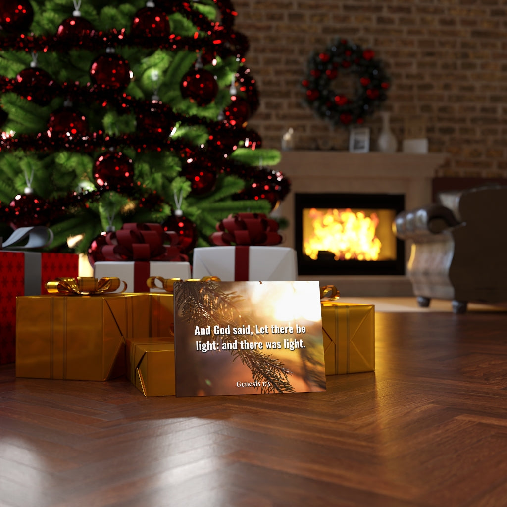 Scripture Walls God Said Genesis 1:3 Bible Verse Canvas Christian Wall Art Ready to Hang Unframed-Express Your Love Gifts