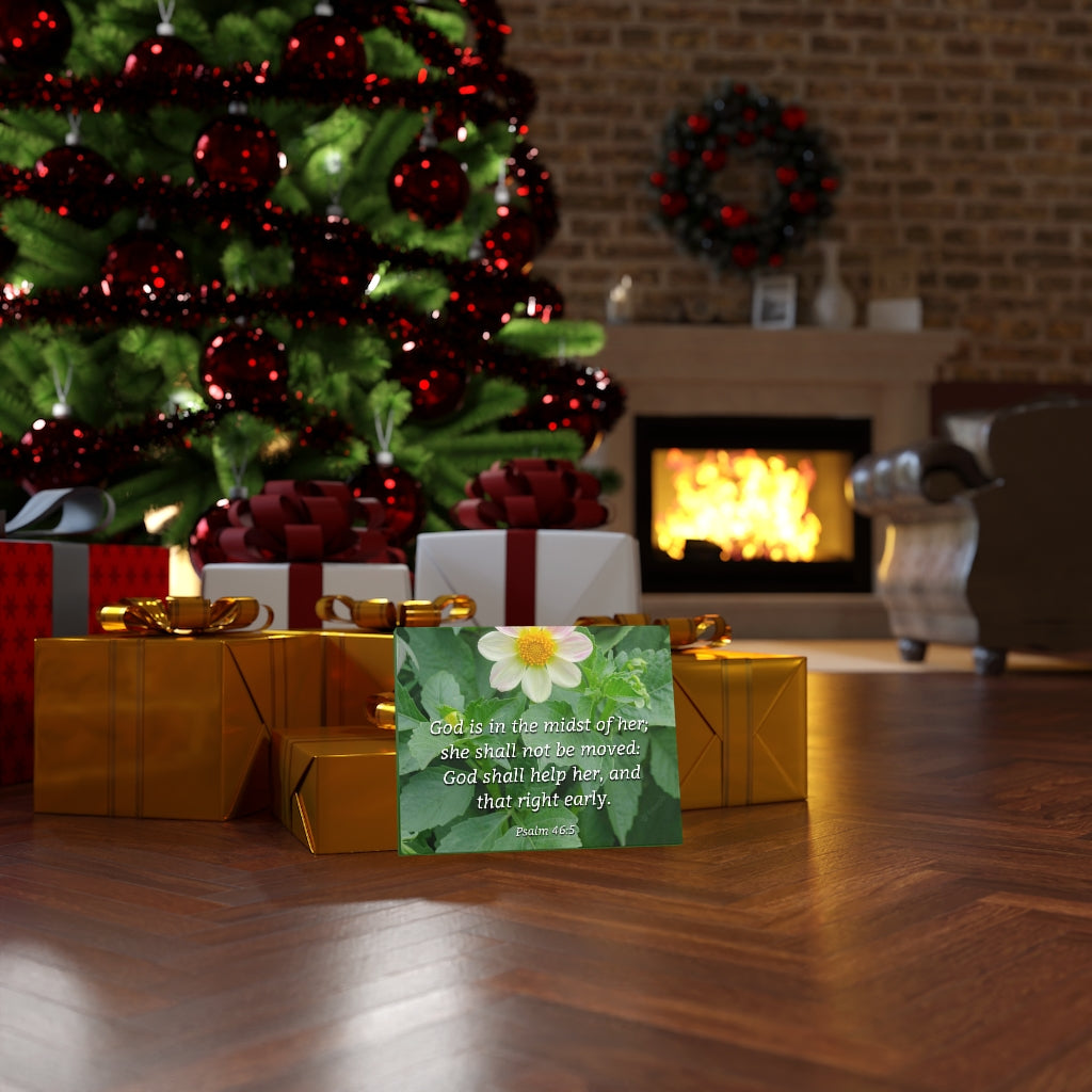 Scripture Walls God Shall Help Her Psalm 46:5 Bible Verse Canvas Christian Wall Art Ready to Hang Unframed-Express Your Love Gifts