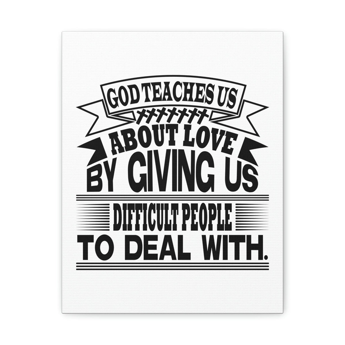 Scripture Walls God Teaches Us About Love Luke 6:27 Christian Wall Art Bible Verse Print Ready to Hang Unframed-Express Your Love Gifts