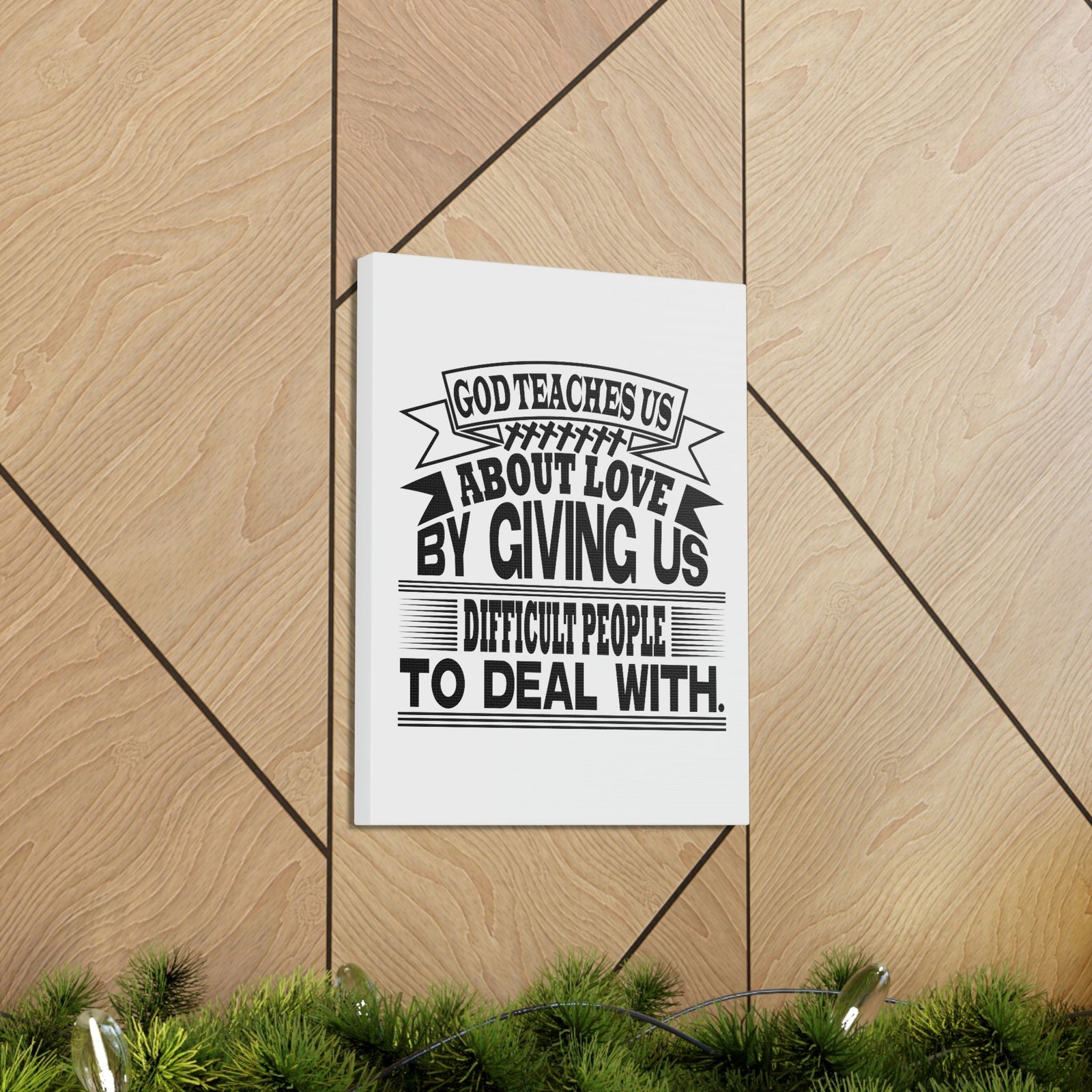 Scripture Walls God Teaches Us About Love Luke 6:27 Christian Wall Art Bible Verse Print Ready to Hang Unframed-Express Your Love Gifts