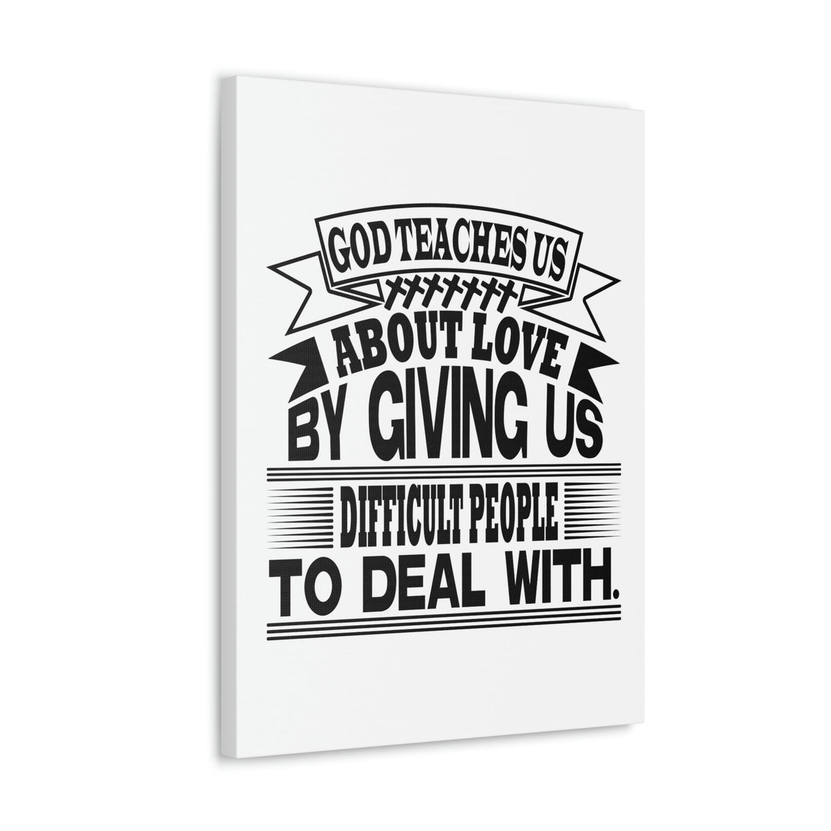 Scripture Walls God Teaches Us About Love Luke 6:27 Christian Wall Art Bible Verse Print Ready to Hang Unframed-Express Your Love Gifts