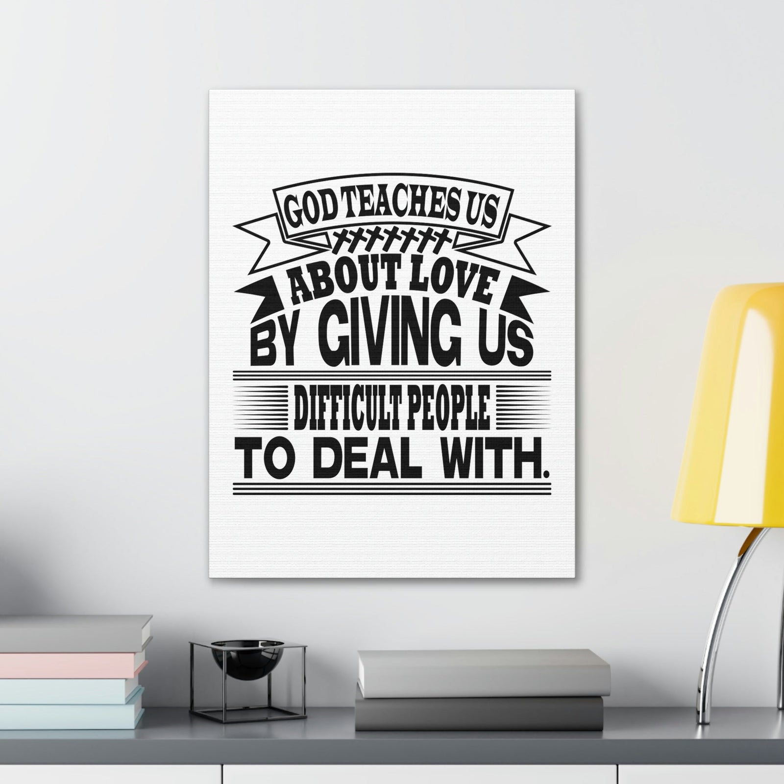 Scripture Walls God Teaches Us About Love Luke 6:27 Christian Wall Art Bible Verse Print Ready to Hang Unframed-Express Your Love Gifts