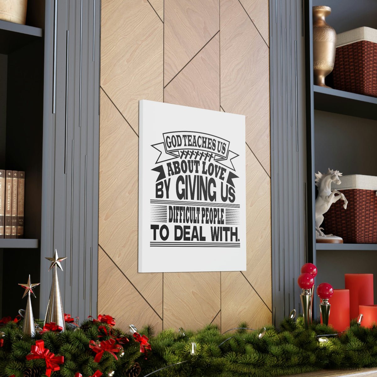 Scripture Walls God Teaches Us About Love Luke 6:27 Christian Wall Art Bible Verse Print Ready to Hang Unframed-Express Your Love Gifts