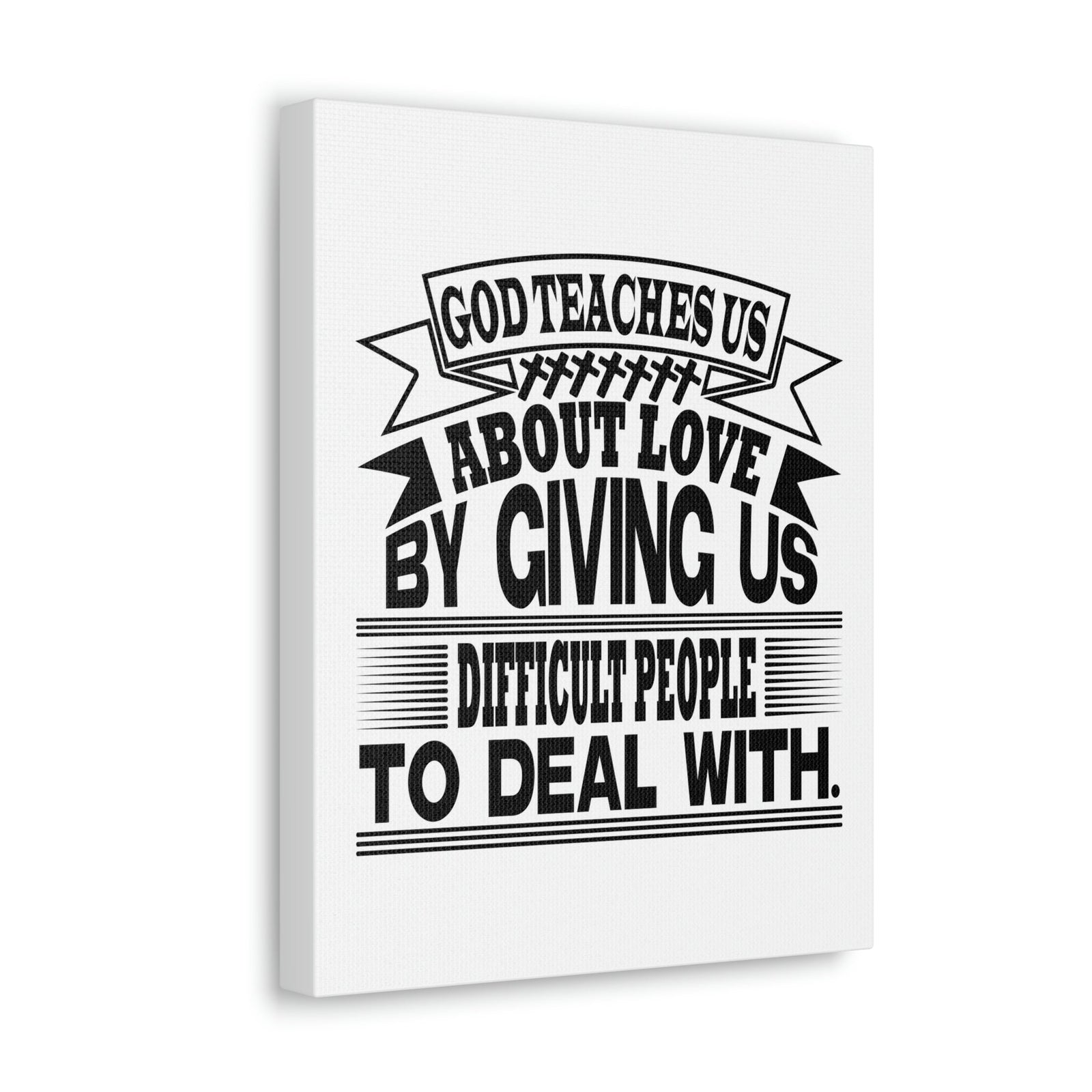 Scripture Walls God Teaches Us About Love Luke 6:27 Christian Wall Art Bible Verse Print Ready to Hang Unframed-Express Your Love Gifts