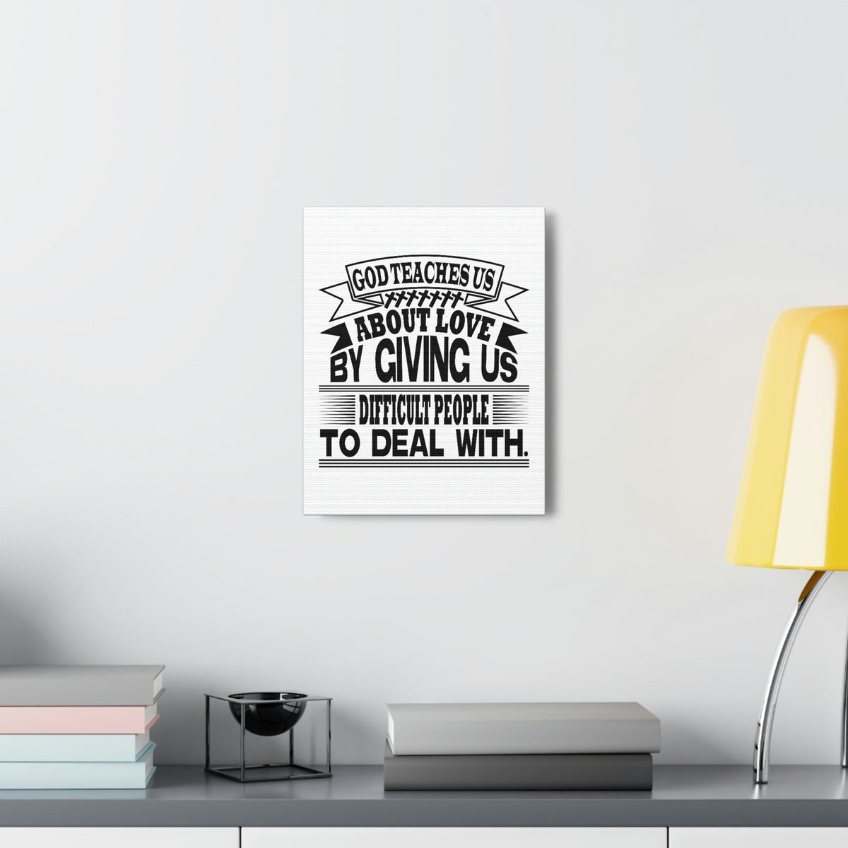 Scripture Walls God Teaches Us About Love Luke 6:27 Christian Wall Art Bible Verse Print Ready to Hang Unframed-Express Your Love Gifts