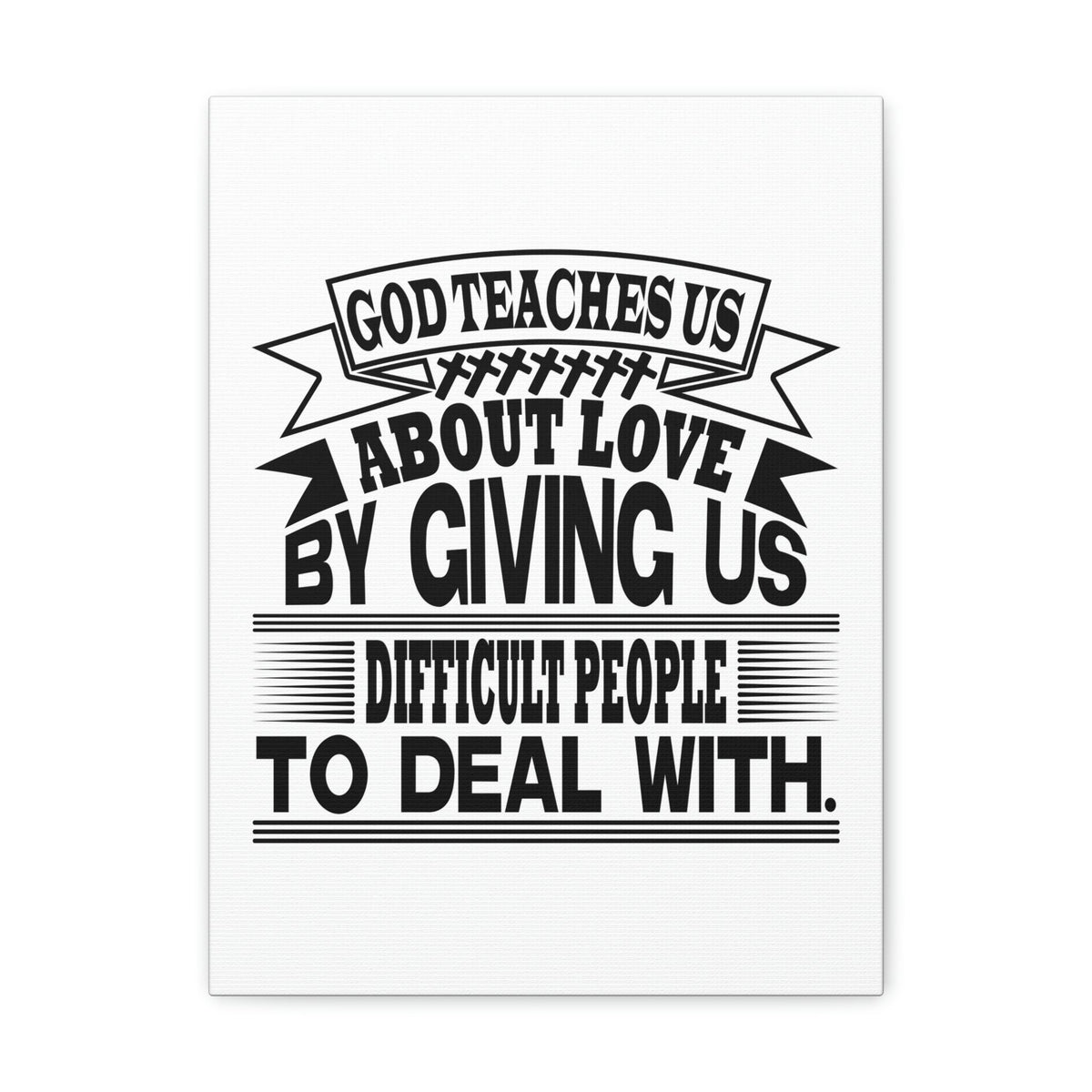Scripture Walls God Teaches Us About Love Luke 6:27 Christian Wall Art Bible Verse Print Ready to Hang Unframed-Express Your Love Gifts