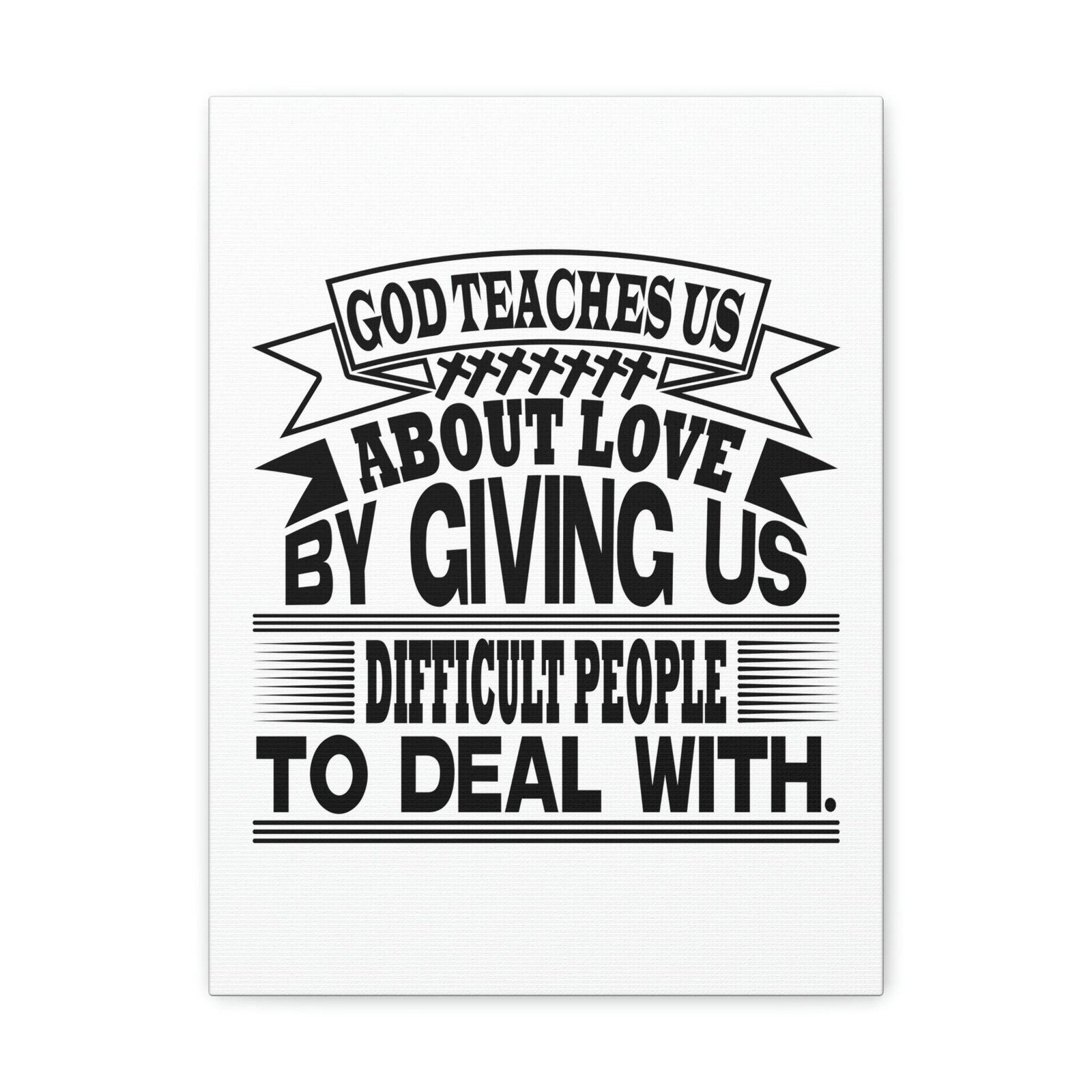 Scripture Walls God Teaches Us About Love Luke 6:27 Christian Wall Art Bible Verse Print Ready to Hang Unframed-Express Your Love Gifts