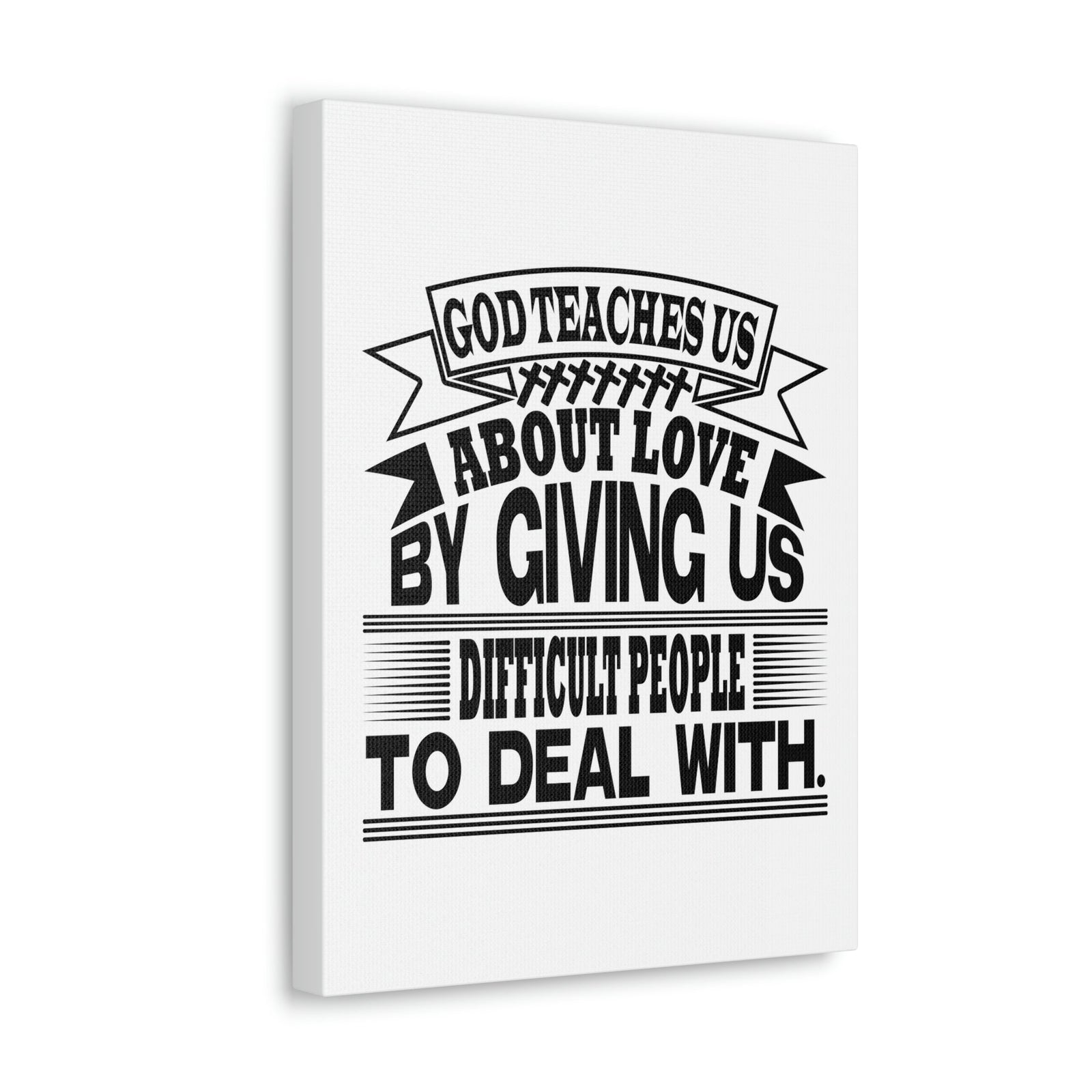 Scripture Walls God Teaches Us About Love Luke 6:27 Christian Wall Art Bible Verse Print Ready to Hang Unframed-Express Your Love Gifts