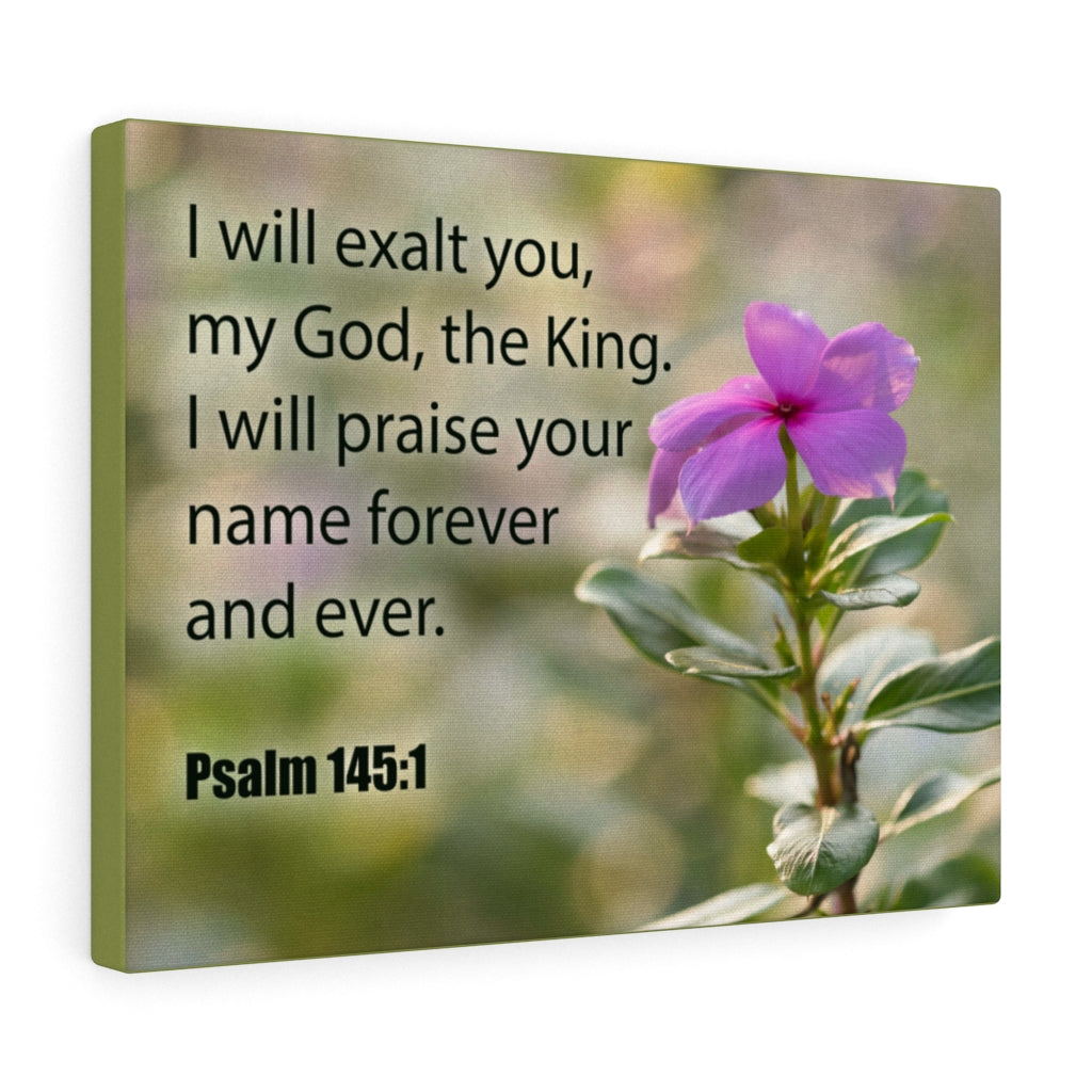 Scripture Walls God The King Psalm 145:1 Christian Home Decor Bible Art Unframed-Express Your Love Gifts