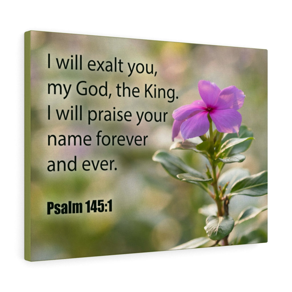 Scripture Walls God The King Psalm 145:1 Christian Home Decor Bible Art Unframed-Express Your Love Gifts
