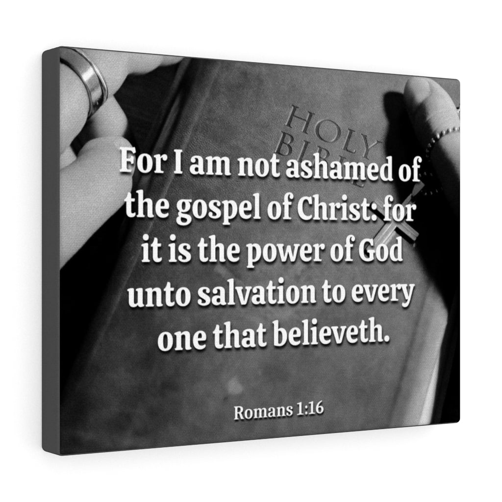 Scripture Walls God Unto Salvation Romans 1:16 Bible Verse Canvas Christian Wall Art Ready to Hang Unframed-Express Your Love Gifts