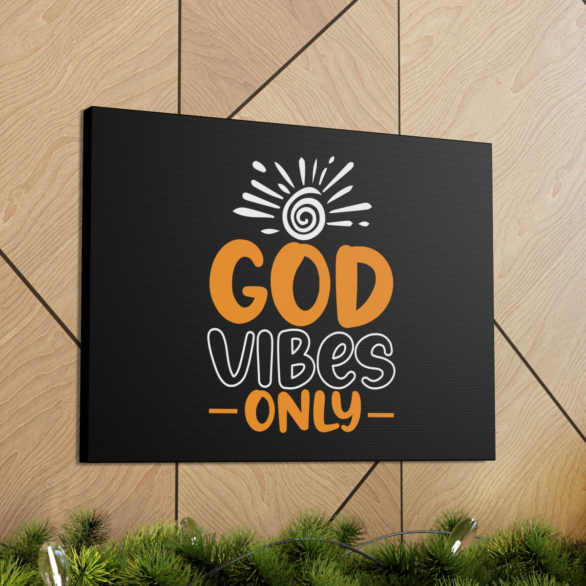 Scripture Walls God Vibes Only John 14:27 White Sun Christian Wall Art Bible Verse Print Ready to Hang Unframed-Express Your Love Gifts