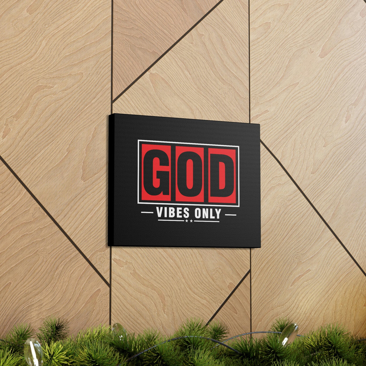 Scripture Walls God Vibes Only Romans 15:13 Red Christian Wall Art Bible Verse Print Ready to Hang Unframed-Express Your Love Gifts