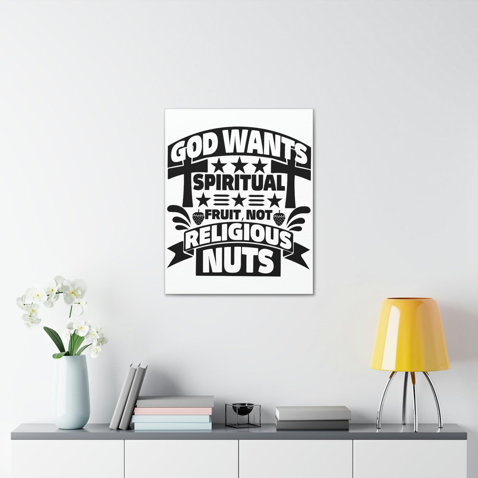 Scripture Walls God Wants Spiritual Fruit Galatians 5:22-23 Christian Wall Art Bible Verse Print Ready to Hang Unframed-Express Your Love Gifts