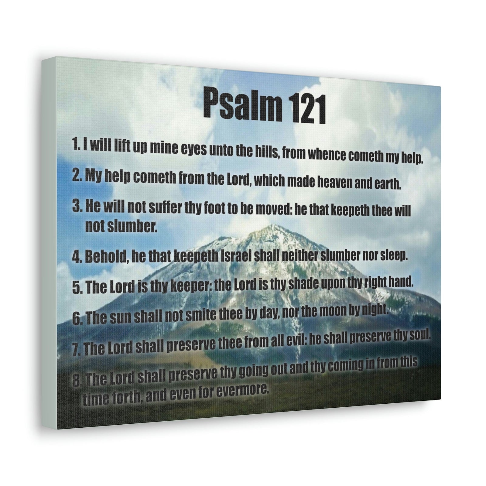 Scripture Walls God Watches Over You Psalm 121:7 Christian Wall Art Print Ready to Hang Unframed-Express Your Love Gifts
