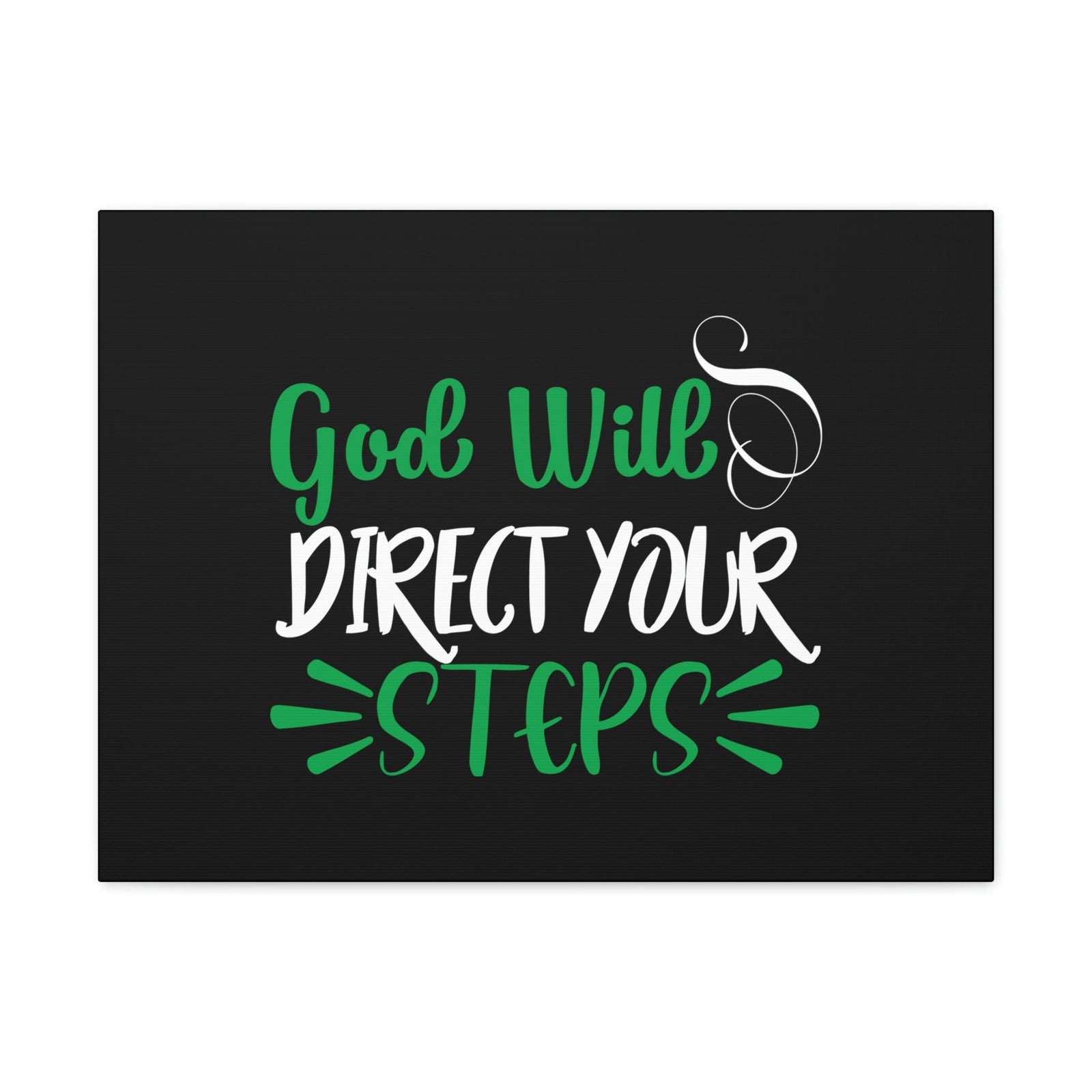 Scripture Walls God Will Direct Your Steps Psalm 32:8 Christian Wall Art Bible Verse Print Ready to Hang Unframed-Express Your Love Gifts