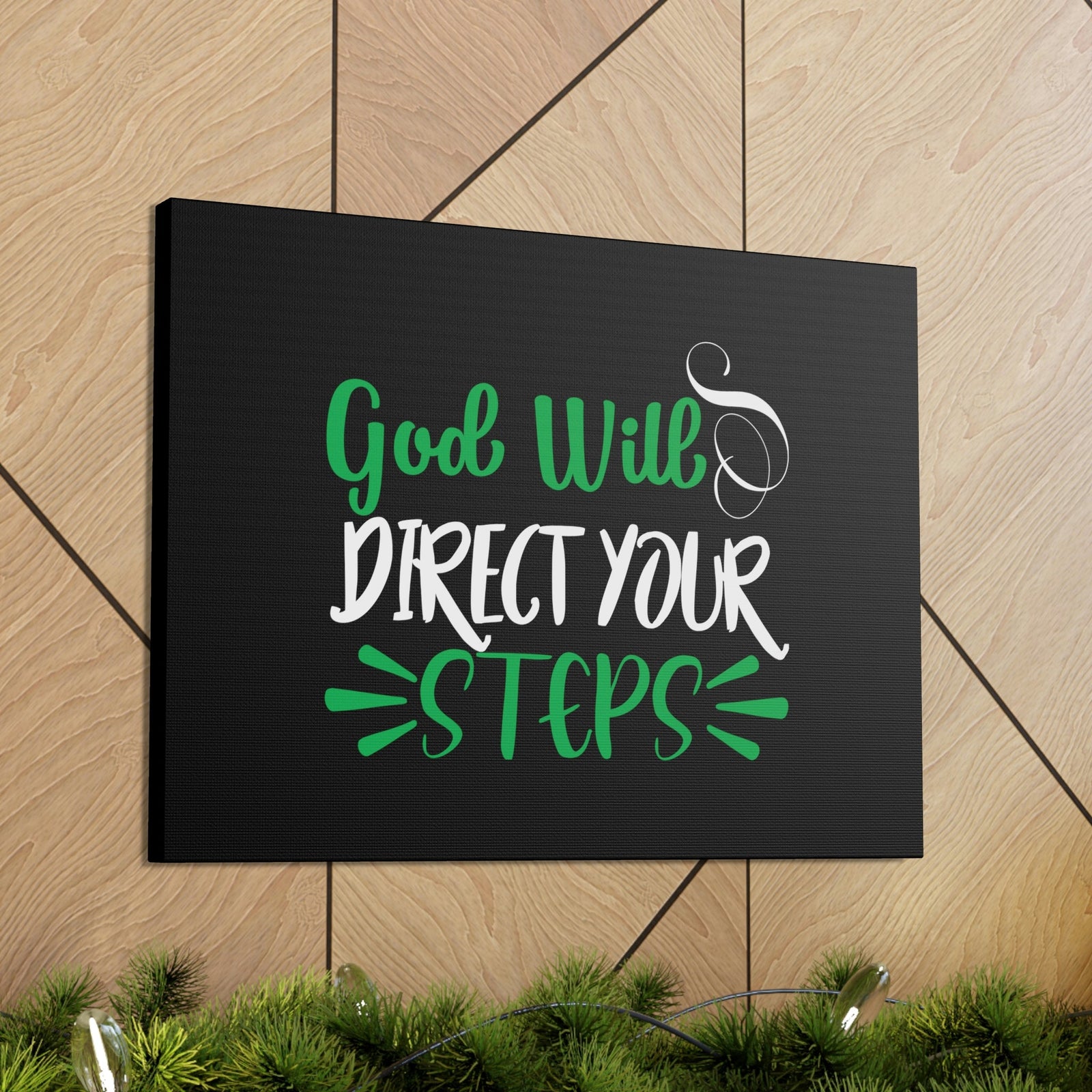 Scripture Walls God Will Direct Your Steps Psalm 32:8 Christian Wall Art Bible Verse Print Ready to Hang Unframed-Express Your Love Gifts